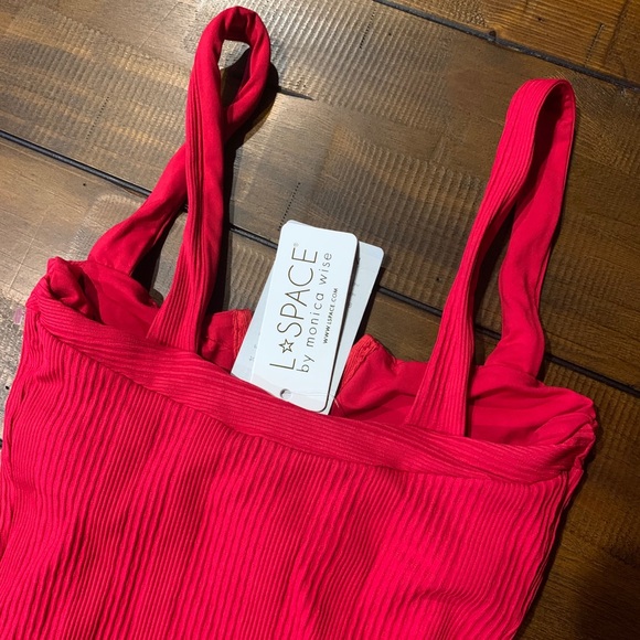 L Space Pointelle Rib Cha Cha Swimsuit 4